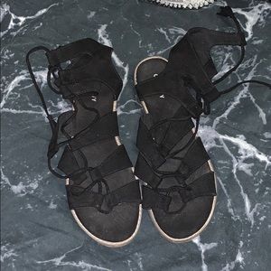 Old navy lace up sandals